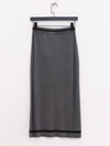 SWAYING 25 Early Autumn Cashmere Blended Straight Skirt SW-SW25PF3B04C2-SH Dark Gray